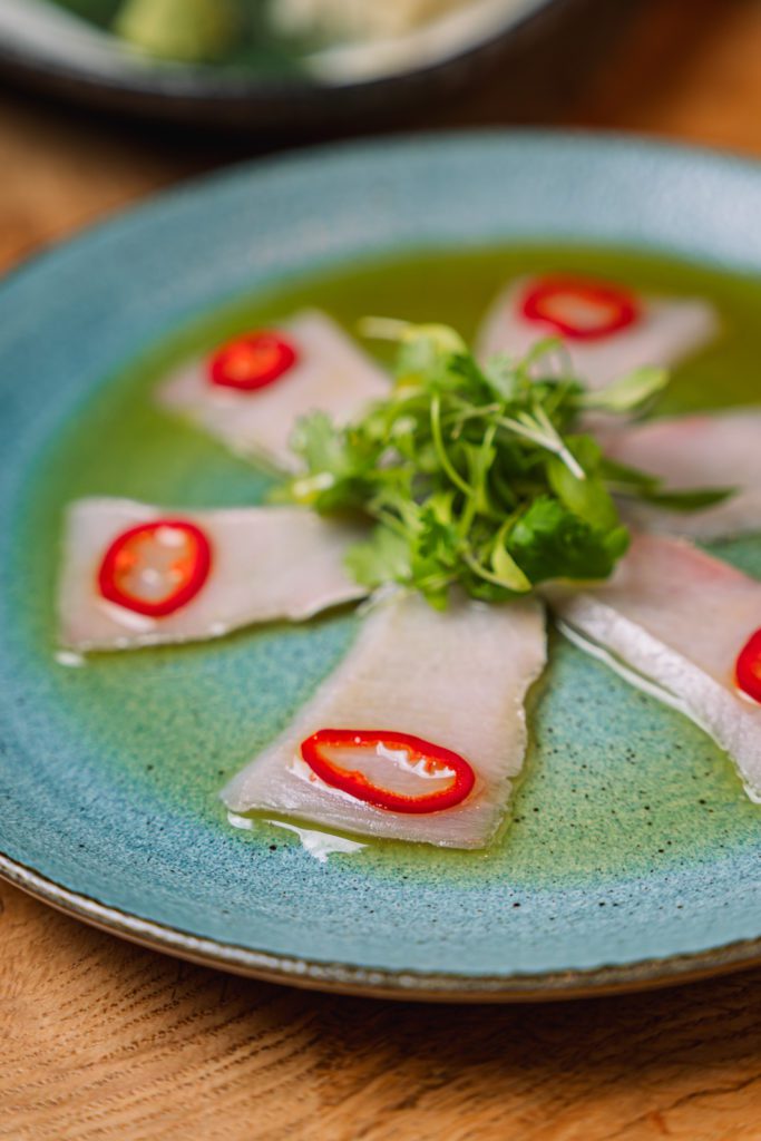 Yellowtail Carpaccio Japanese Food Photography