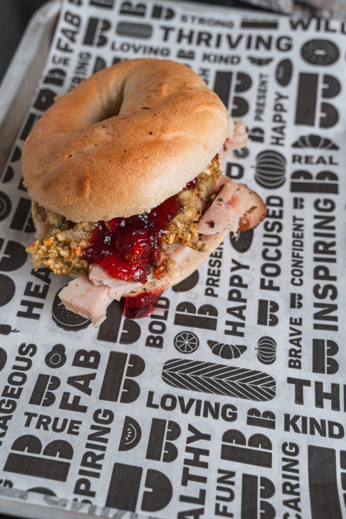 Christmas Menu at B Bagel: The Christmas Turkey Bagel