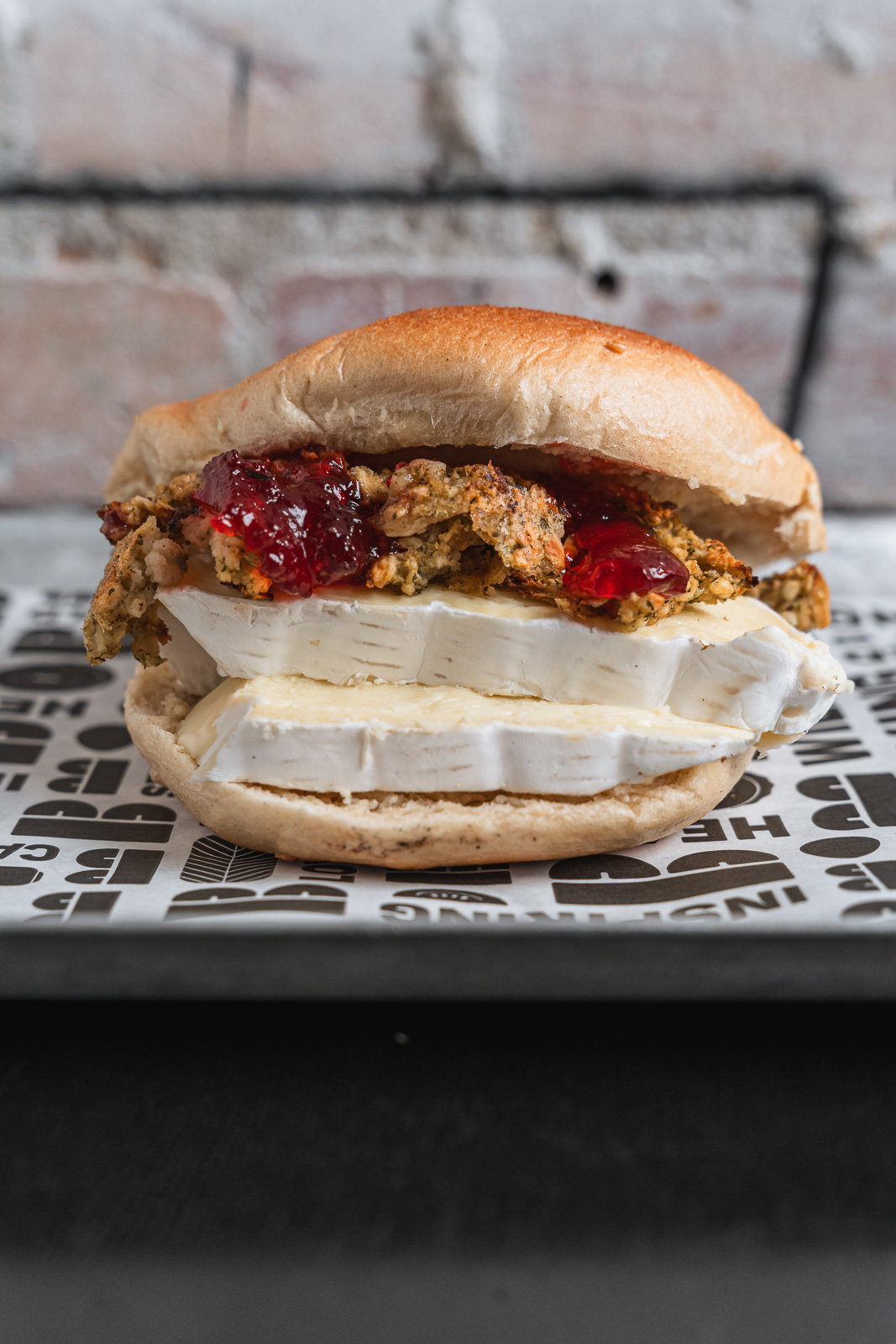 Vegetarian Christmas Menu at B Bagel: The Christmas Brie Bagel