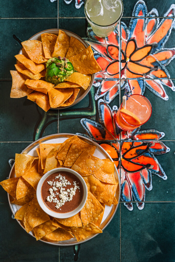 Nachos and Guacamole Photography