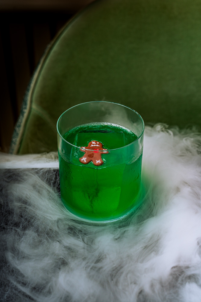 Cinematic Halloween drinks photography
