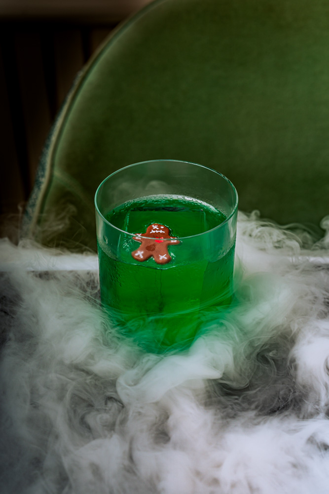 Cinematic Halloween drinks photography