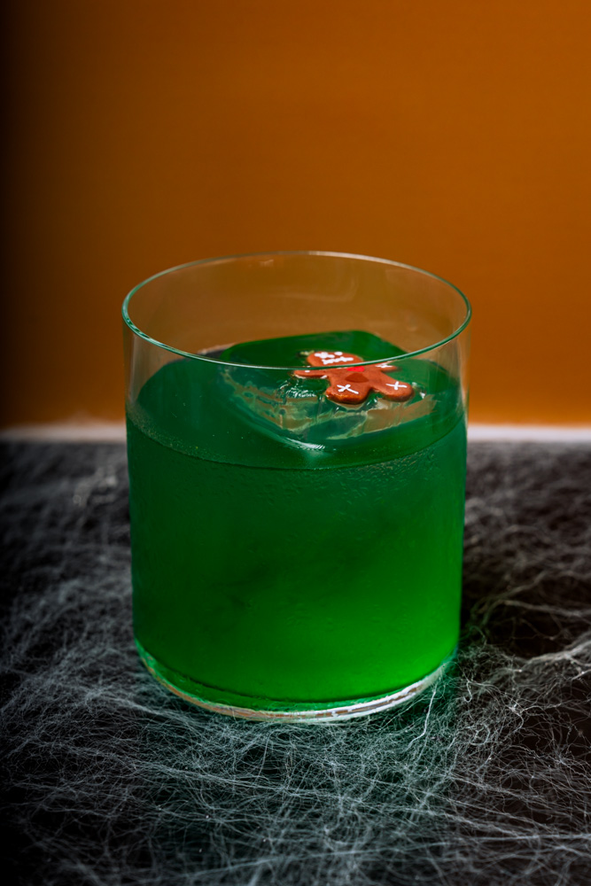Cinematic Halloween drinks photography