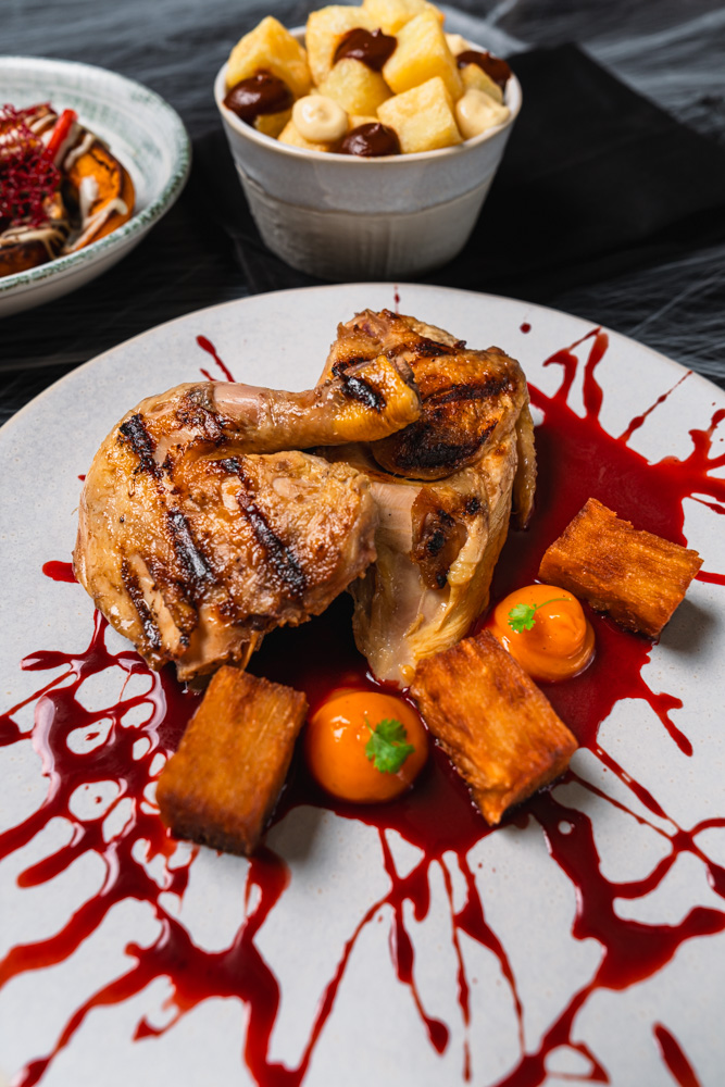 Halloween-themed food photography across London